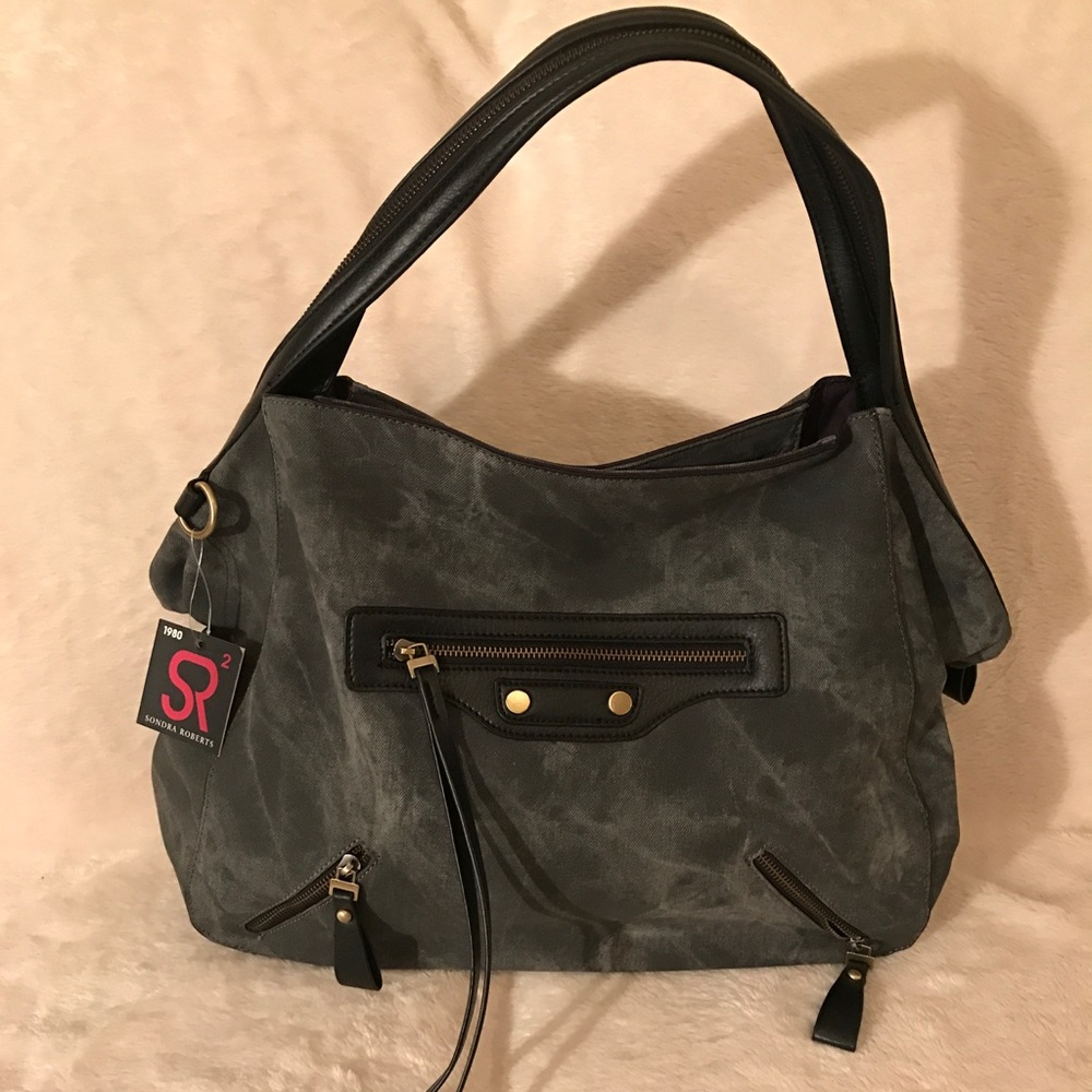 Sondra Roberts Denim Shoulder Bag